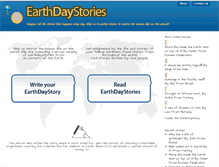 Tablet Screenshot of earthdaystories.com